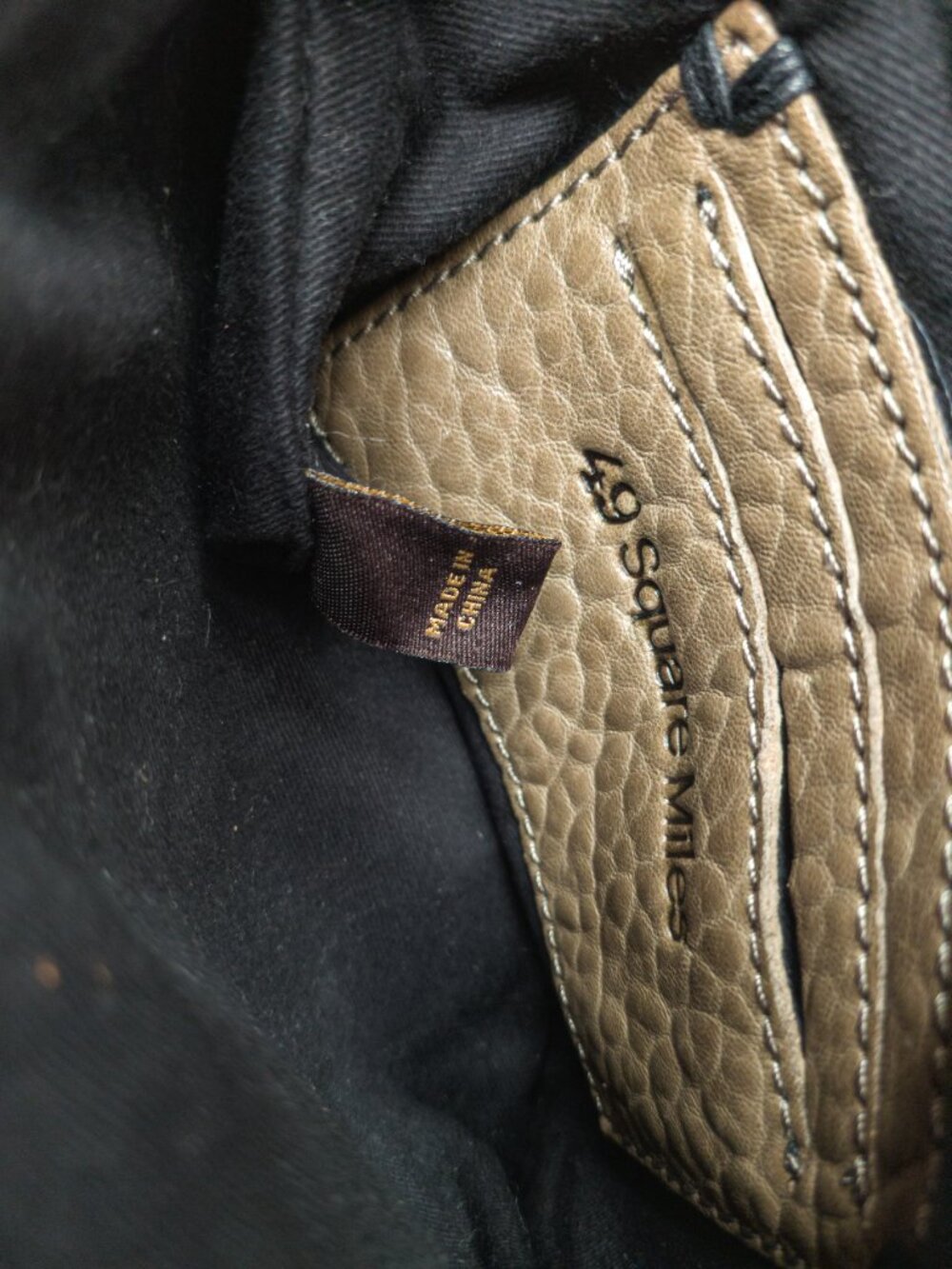 49 Square Miles Leather & Hair-On-Hide Crossbody, Dual-Pocket Design - Picture 15 of 15